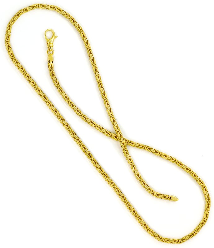 Foto 3 - Goldkette Königskette in 55cm Länge 14K massiv Gelbgold, K3150