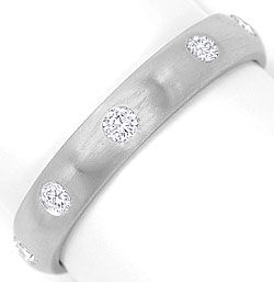 Foto 1 - Diamanten Memory Ring 0,36ct River Brillanten-Weißgold, S3271