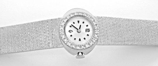 Foto 1 - Damen Diamant-Armbanduhr, 18K Wg River Lupenrein Topuhr, U1003