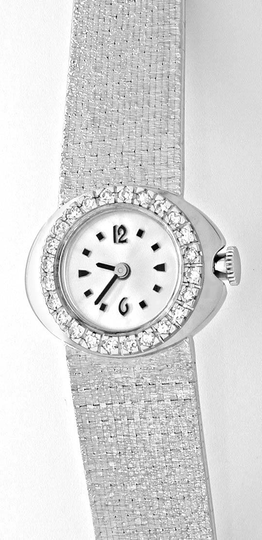 Foto 2 - Damen Diamant-Armbanduhr, 18K Wg River Lupenrein Topuhr, U1003